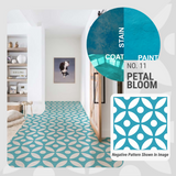 Petal Bloom Pattern - Adhesive-Backed Stencil