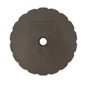 Roller Gauge Endcaps, Gray, ½" Depth - Pack of 6 Concrete Decor Store 