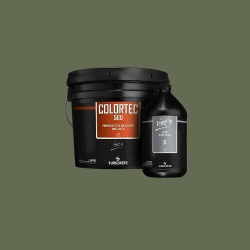 ColorTec 500 Pigmented Concrete Floor Epoxy Surecrete Green Slate 