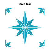 Davis Star Pattern - Adhesive-Backed Stencil Supplies FloorMaps Inc. 