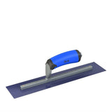 Blue Steel Finishing Trowel - Square End - Comfort Wave Handle Bon Tool 14" x 3" 