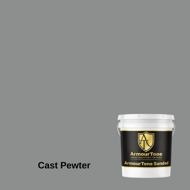ArmourTone Sanded - Colored Texture Coating - 5 Gallon ArmourTone Cast Pewter 