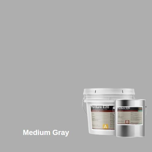 Perdure E20 - Industrial Grade High Build Epoxy Floor Coating Duraamen Engineered Products Inc 1.5 Gallon Kit Medium Gray