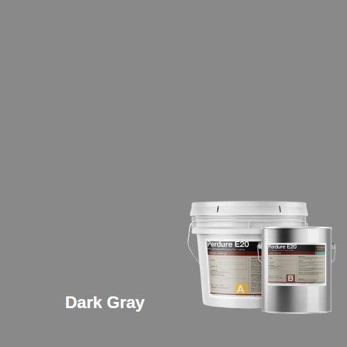 Perdure E20 - Industrial Grade High Build Epoxy Floor Coating Duraamen Engineered Products Inc 1.5 Gallon Kit Dark Gray