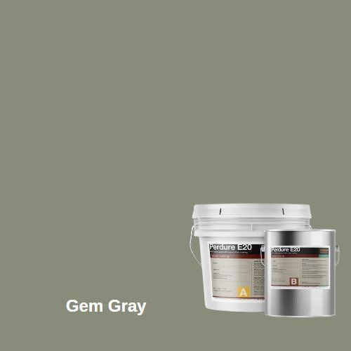 Perdure E20 - Industrial Grade High Build Epoxy Floor Coating Duraamen Engineered Products Inc 1.5 Gallon Kit Gem Gray