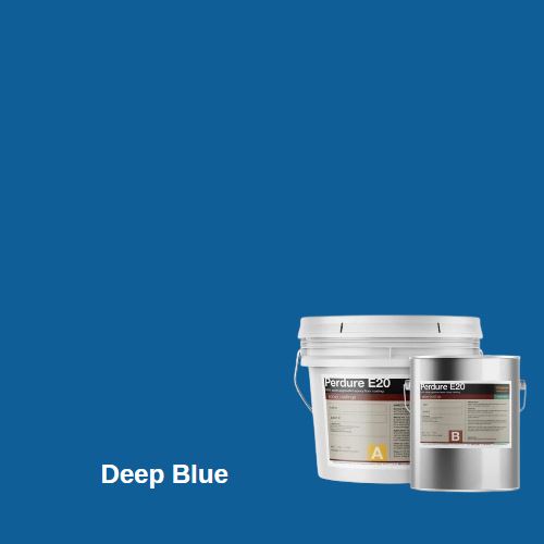 Perdure E20 - Industrial Grade High Build Epoxy Floor Coating Duraamen Engineered Products Inc 1.5 Gallon Kit Deep Blue