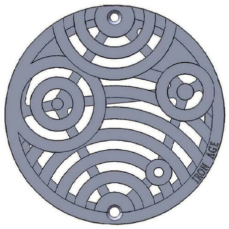 6" Diameter Oblio Catch Basin - Raw Finish (Heel Proof) Iron Age Designs 