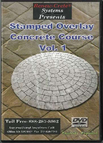 Stamped Overlay Concrete Course - Vol. 1 Renew-Crete Systems 