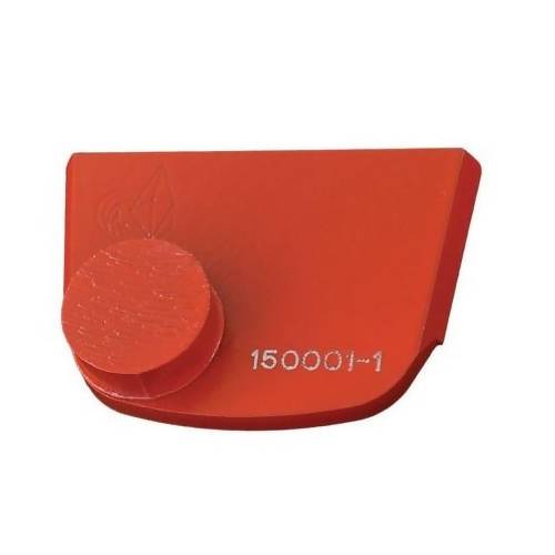 X-Series - Quick Change - Trapezoid One Button Tooling for Concrete Concrete Polishing HQ 6 Red/Hard 