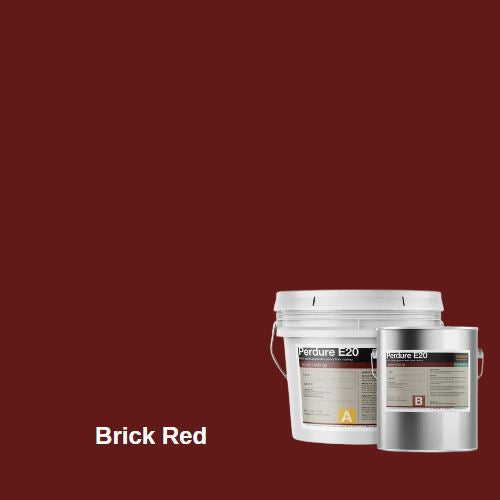 Perdure E20 - Industrial Grade High Build Epoxy Floor Coating Duraamen Engineered Products Inc 1.5 Gallon Kit Brick Red