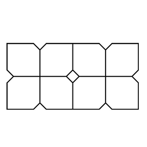 16" Diamond Tile - Concrete Stencil Decorative Concrete Impressions 