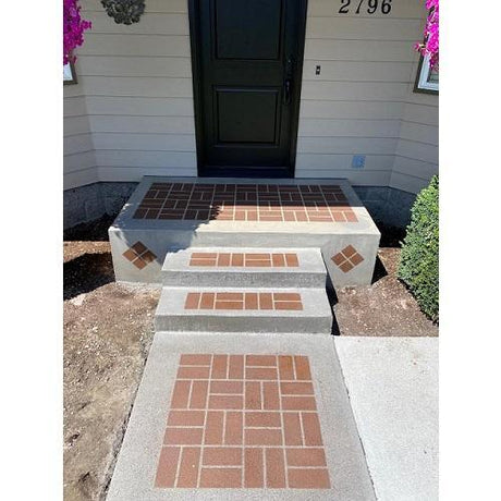 Paper Stencil for Concrete - Basket Weave - 33-inch X 365 Foot Supplies Bon Tool 