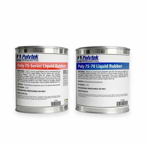 Poly 75-70 Liquid Rubber Polytek Development Corp 4-lb kit 