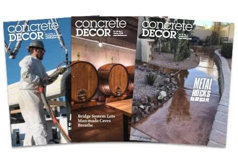 Concrete Decor Magazine Subscription Magazine Subscription Concrete Decor Store 