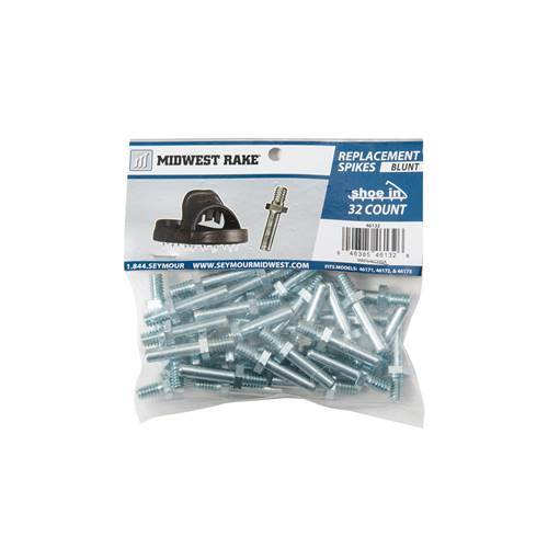 Midwest Rake S550 Professional - Spiked Shoes - Replacement Spikes Seymour Midwest 1" Rounded (Shoe-in) 