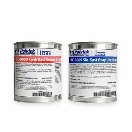 BC-8009 Slo-Kast Gray Urethane Resin Polytek Development Corp 5-lb kit 