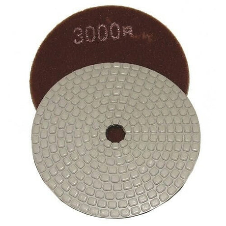 Ceramica Dry Polishing Pads - For Dry Polishing for Natural Stones - 4" Alpha Professional Tools 3000-Grit 