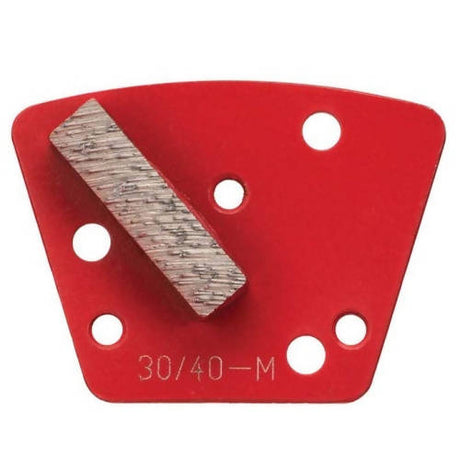 Trapezoid Bolt On Diamond Tooling - Single Bar Segments Syntec Diamond Tools Medium Bond (Red) 6 Grit 