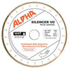 Silencer VO - Silent Core V/O-CUTTING Blade Alpha Professional Tools 10" - Granite/Engineered Stone 