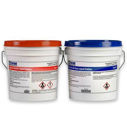 Poly 74-30 Clear Liquid Rubber Polytek Development Corp 16-lb kit 