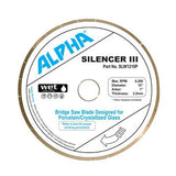 Silencer III Blade for Porcelain - Premium Bridge Saw Blade Alpha Professional Tools 12" 