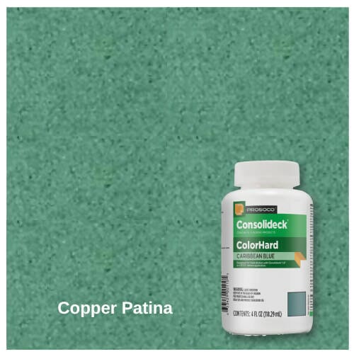 ColorHard - One-Step Color & Hardener for Concrete Floors - 4 oz Prosoco Copper Patina 