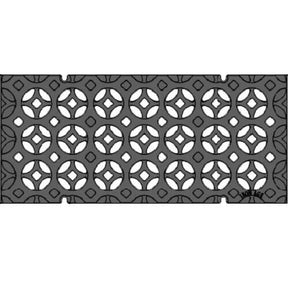 9" x 20" Interlaken Trench Grate Iron Age Designs 