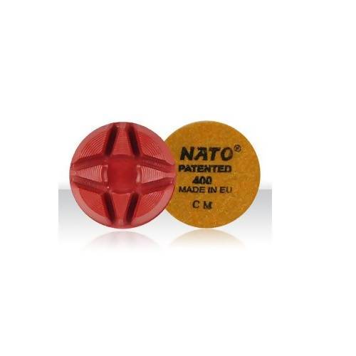 4" Nato Floor Polishing Disc with Velcro for Dry Floors Concrete Polishing HQ 400-grit 