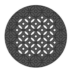 6" Diameter Interlaken Catch Basin Grate Iron Age Designs 