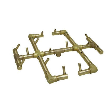 180K BTU 17" X 15" Original Brass Burner for Firepits Warming Trends 