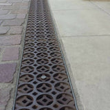 5" x 20" Interlaken Trench Grate (Heel Proof) Iron Age Designs 