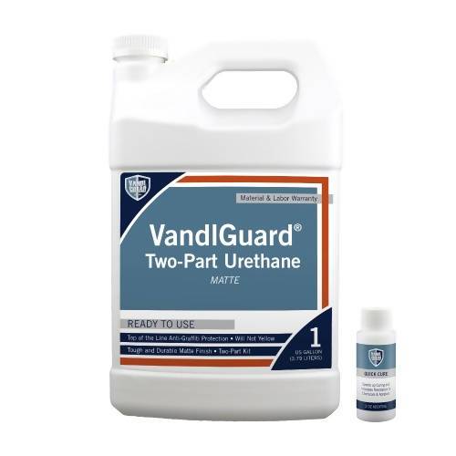 VandlGuard Two-Part Urethane Anti-Graffiti Coating with UV Protection Rainguard Pro 1 Gallon 