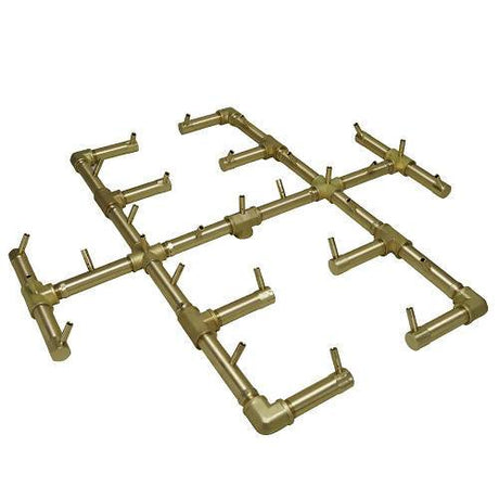 350K BTU 30.5" x 30.5" Original Brass Burner for Firepits Warming Trends 