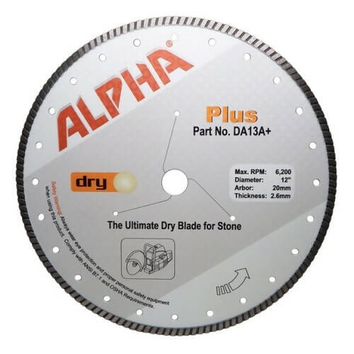 Alpha Plus Diamond Blades Alpha Professional Tools 13" 