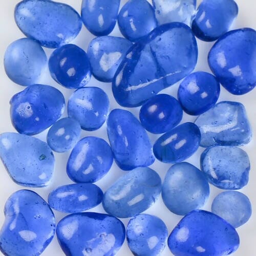 Azure Mist Jelly Bean Glass - Size 3 American Specialty Glass 