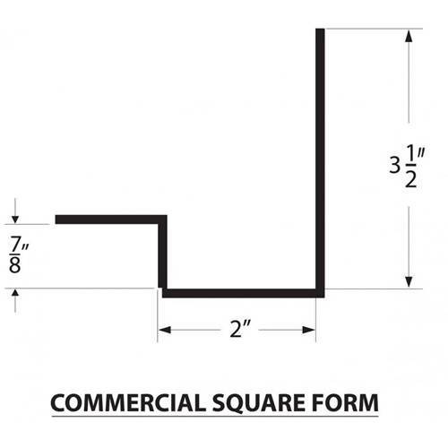Large Square Edge - Commercial Bar Form Concrete Countertop Solutions 