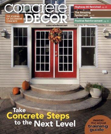 Vol. 11 Issue 8 - November/December 2011 Back Issues Concrete Decor Store 