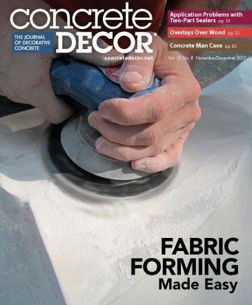 Vol. 12 Issue 8 - November/December 2012 Back Issues Concrete Decor Store 