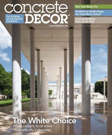 Vol. 16 Issue 4 - May/June 2016 Back Issues Concrete Decor Store 