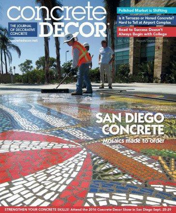 Vol. 16 Issue 6 - August/September 2016 Back Issues Concrete Decor Store 