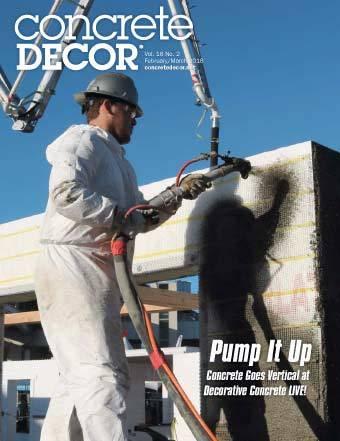 Vol. 18 Issue 2 - February/March 2018 Back Issues Concrete Decor Marketplace 