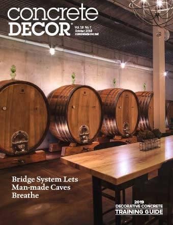 Vol. 18 Issue 7 - October 2018 Back Issues Concrete Decor Marketplace 