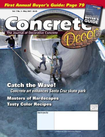 Vol. 7 issue 3 - May 2007 Back Issues Concrete Decor Store 
