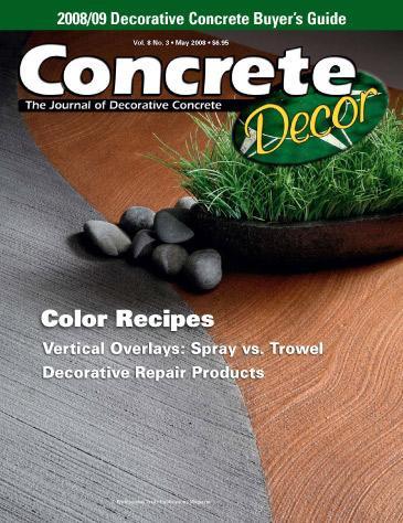 Vol. 8 Issue 3 - May 2008 Back Issues Concrete Decor Store 