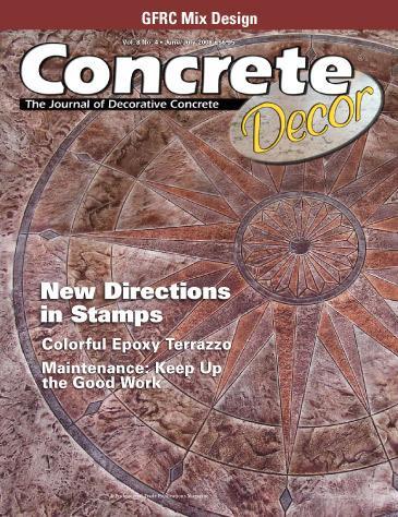 Vol. 8 Issue 4 - June/July 2008 Back Issues Concrete Decor Store 