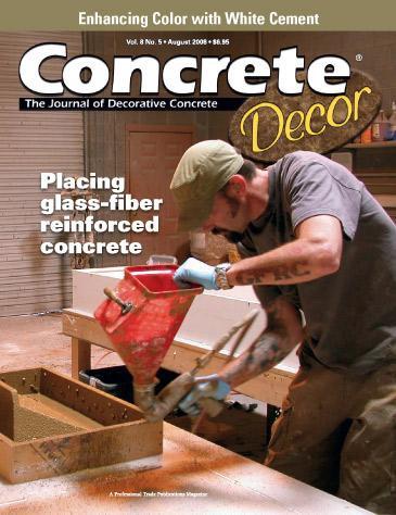 Vol. 8 Issue 5 - August 2008 Back Issues Concrete Decor Store 