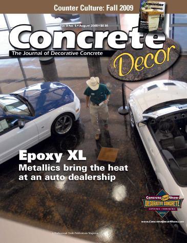 Vol. 9 Issue 5 - August 2009 Back Issues Concrete Decor Store 