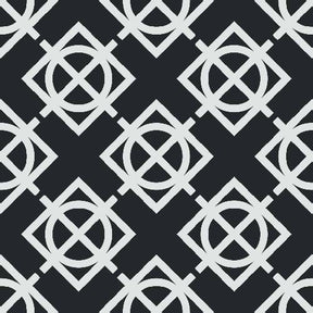 Modern Spanish Tile Pattern - Adhesive-Backed Stencil supplies FloorMaps Inc. Negative 