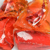 Chunky Orange Landscape Glass - Medium American Specialty Glass 1 Pound 