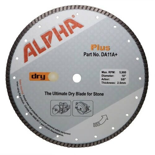 Alpha Plus Diamond Blades Alpha Professional Tools 11" 